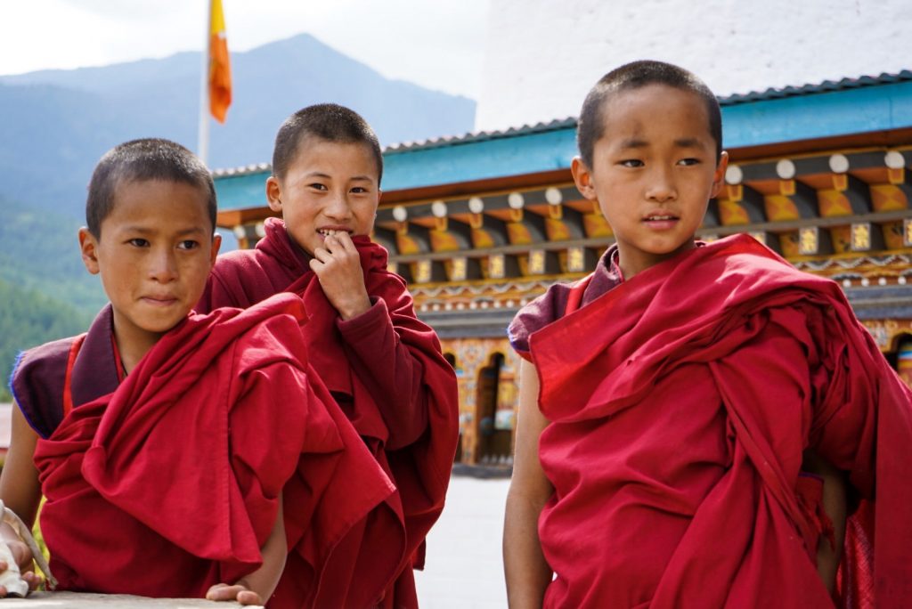 Young monks of Bhutan