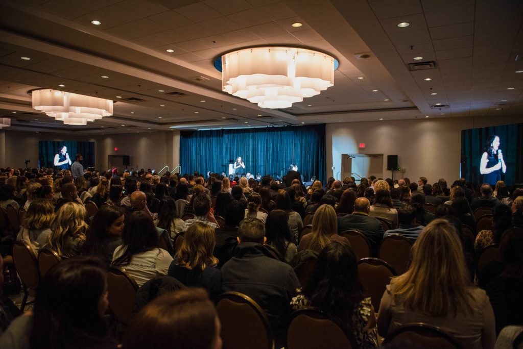 Dr. Shefali Tsabary presenting in Surrey, B.C.